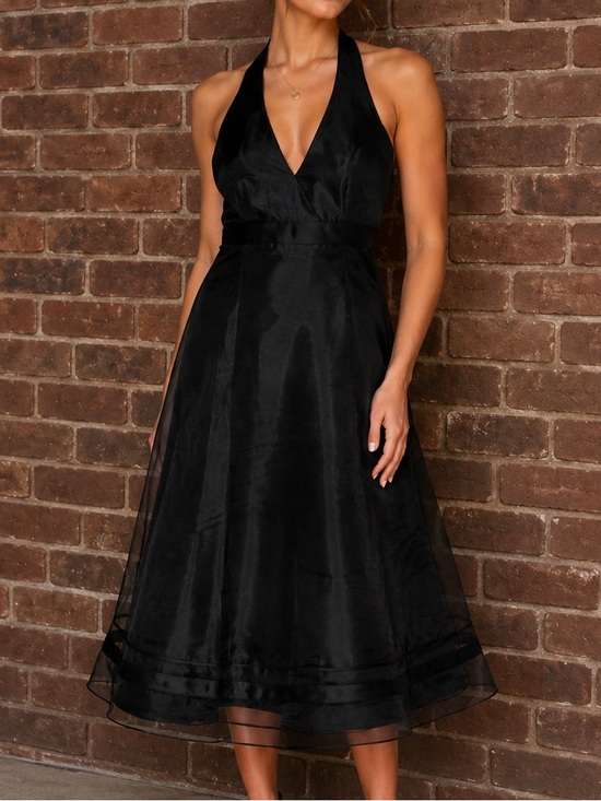 David's Bridal Dresses & Skirts - David’s Bridal Halter Bridesmaid Dress